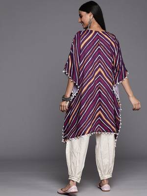 Striped Kaftan Kurta with Salwar 5
