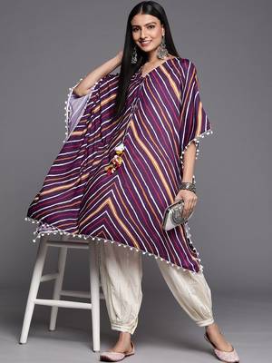 Striped Kaftan Kurta with Salwar 6