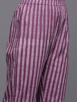 Floral Printed Sequinned Pure Cotton Kurta with Trousers & Dupatta 4