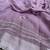 Lavender Embroidery Thread And Beats Work Design Fabric Soft Linen Saree With Unstitched Blouse