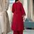 Ethnic Motifs Zari Embroidered Mirror Work Straight Kurta With Trousers & Dupatta