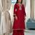 Ethnic Motifs Zari Embroidered Mirror Work Straight Kurta With Trousers & Dupatta