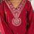 Ethnic Motifs Zari Embroidered Mirror Work Straight Kurta With Trousers & Dupatta