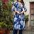 Floral Sequin & Pearl Embroidered Straight Kurta Paired With Trousers & Dupatta