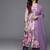 Floral Printed Empire Beads & Stones Pure Silk Kurta with Trousers & Dupatta
