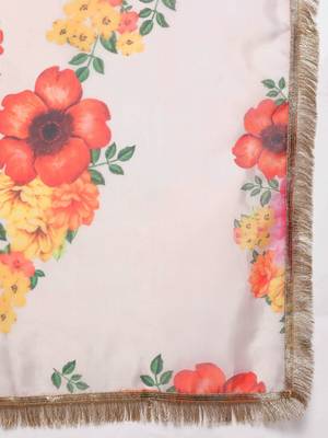 Ethnic Motifs Embroidered Sequinned Kurta with Trousers & Dupatta 4