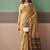 Mustard soft cotton casual & festive wear saree
