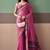 Rani pink soft cotton casual & festive wear saree