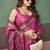 Rani pink soft cotton casual & festive wear saree