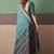 Sky blue soft cotton casual & festive wear saree