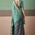 Peacock green soft cotton casual & festive wear saree