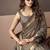 Gray soft cotton casual & festive wear saree