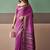 Magenta soft cotton casual & festive wear saree