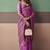 Magenta soft cotton casual & festive wear saree