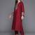 Women Floral Yoke Design Regular Sequinned Kurta with Trousers & Dupatta