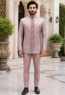 Light pink open jodhpuri for men ::: men's ethnic wear 1