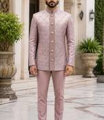 Light pink open jodhpuri for men ::: men's ethnic wear