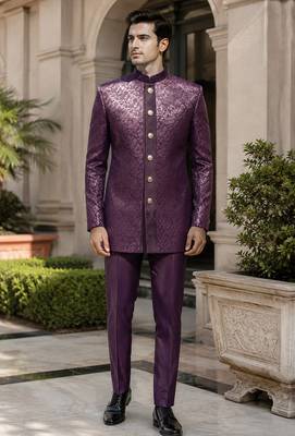 Wine open jodhpuri for men ::: men's ethnic wear 1