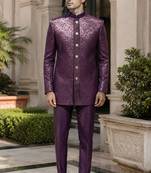 Wine open jodhpuri for men ::: men's ethnic wear