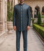 Bottle green open jodhpuri for men ::: men's ethnic wear
