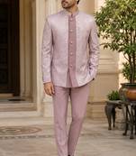 Light pink open jodhpuri for men ::: men's ethnic wear