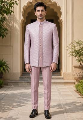 Light pink open jodhpuri for men ::: men's ethnic wear 1