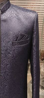 Navy blue open jodhpuri for men ::: men's ethnic wear 2