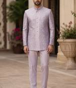 Purple open jodhpuri for men ::: men's ethnic wear