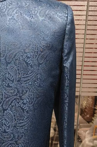 Turquoise open jodhpuri for men ::: men's ethnic wear