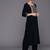 Zari Embroidered velvet Kurta with Trouser and Dupatta