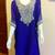 Royal blue luxury dubai farasha kaftan