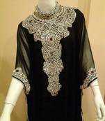 Black dubai fashion farasha kaftan