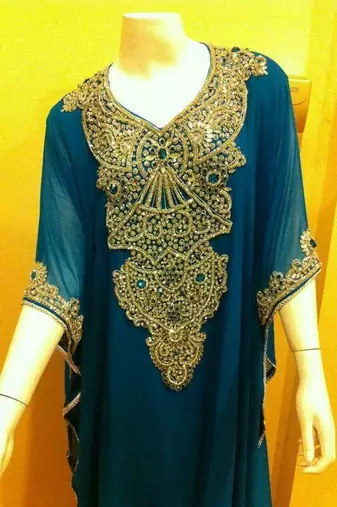 Navy blue dubai modern farasha kaftan
