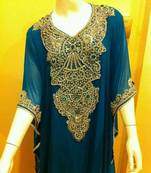 Navy blue dubai modern farasha kaftan