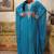 Turqouise blue dubai jalabiya kaftan