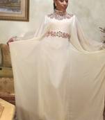 Offwhite designer dubai farasha kaftan