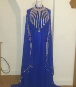 Royal blue eid special jalabiya dubai kaftan