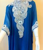 Royal blue gorgeous dubai evening kaftan