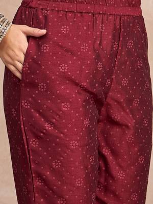 Women Ethnic Motifs Printed Panelled Kurta with Trousers & Dupatta 4