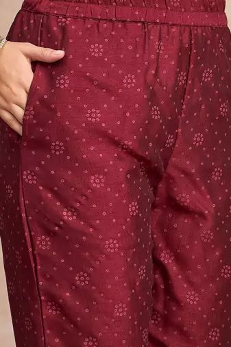 Women Ethnic Motifs Printed Panelled Kurta with Trousers & Dupatta