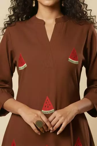 Women Ethnic Motifs Embroidered Regular Kurta with Trousers