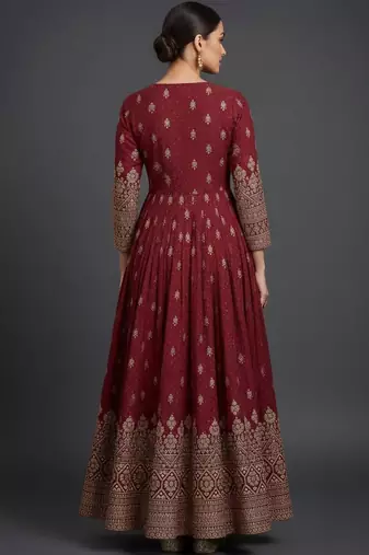 Women Ethnic Motifs Panelled Kurta with Trousers & With Dupatta