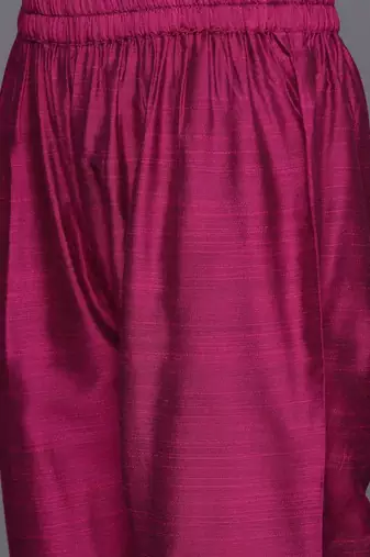 Women Floral Yoke Design Regular Sequinned Kurta with Trousers & Dupatta