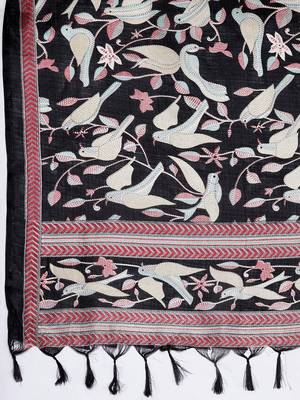 Women Floral Yoke Design Regular Sequinned Kurta with Trousers & Dupatta 5