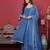 Floral Embroidered Silk Georgette Anarkali Kurta With Palazzos & Dupatta