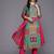 Ethnic Motifs Printed Sequinned Pure Silk Kurta With Trousers & Dupatta