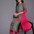 Ethnic Motifs Printed Sequinned Pure Silk Kurta With Trousers & Dupatta