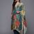 Floral Embroidered Beads & Stones Pure Silk Kurta With Trousers & Dupatta