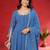 Women Embroidered Sequinned Kurta with Palazzos & Dupatta