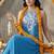 Women Embroidered Regular Thread Work Silk Georgette Kurta with Trousers